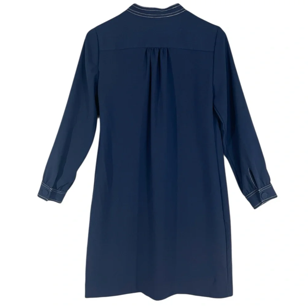 J. Crew Shift dress with necktie in 365 crepe Size 4